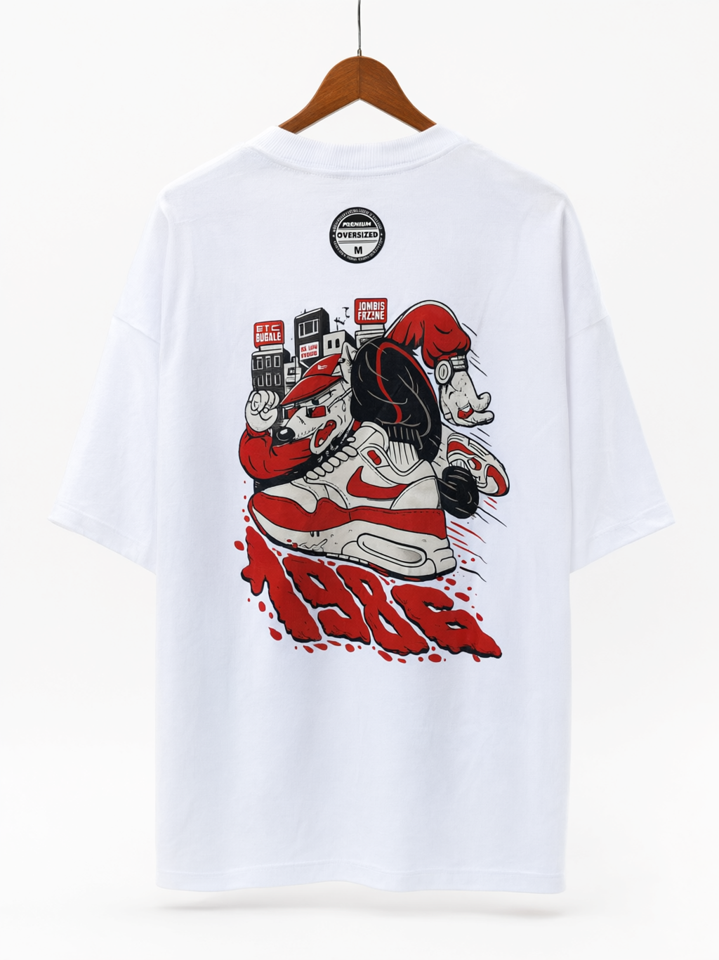 Camiseta Oversized Off-White Minimal - Vista traseira